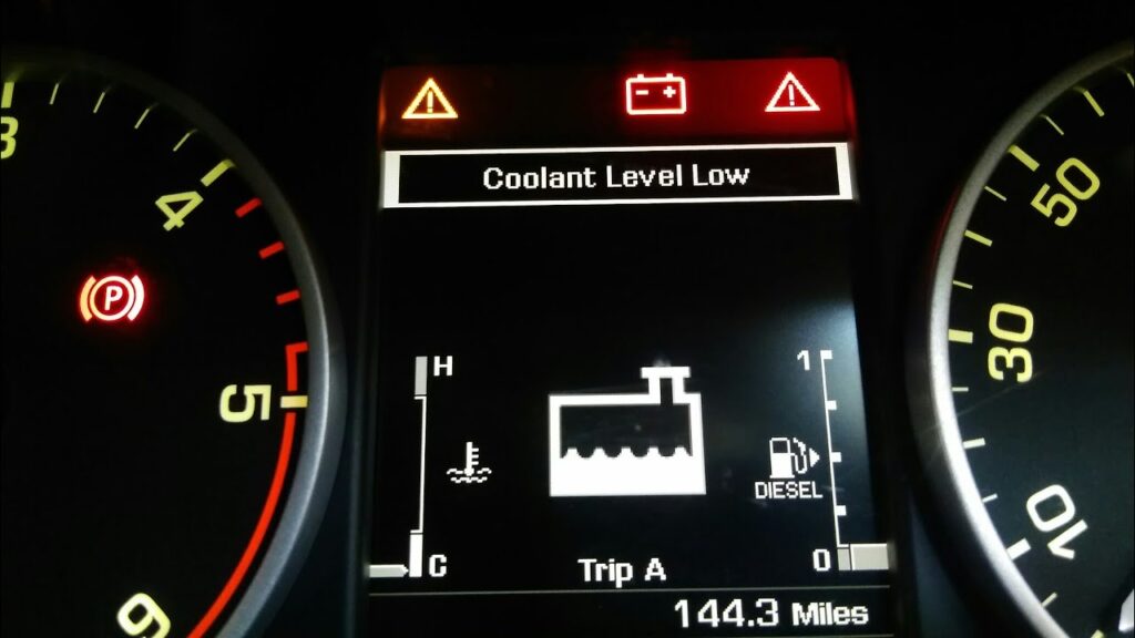 Land Rover Coolant Level Warning